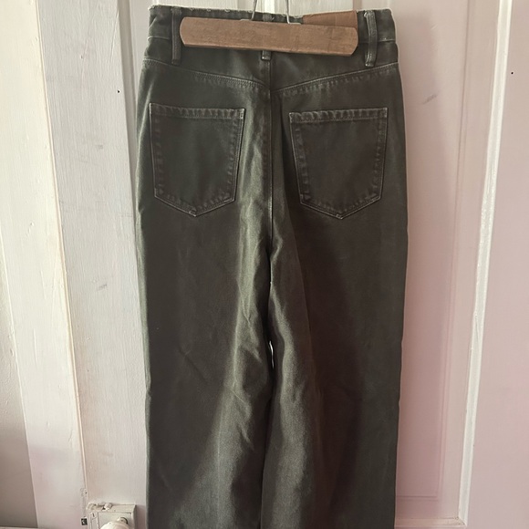 Zara Denim - Zara | Baggy Jeans Sz 2 green wide leg